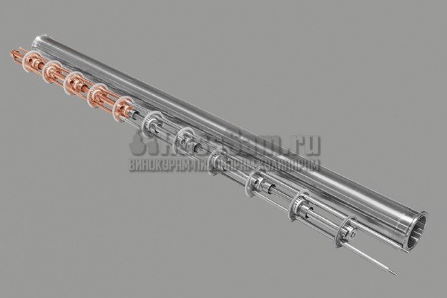 Нержавеющий узел для соединения тарельчатых вставок колонн ХД/2