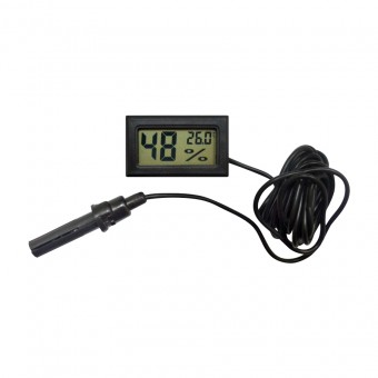 Термометр-гигрометр цифровой с выносным датчиком Термометр-гигрометр цифровой с выносным датчиком