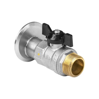 Адаптер под слив Кламп 2,0" - кран 1"