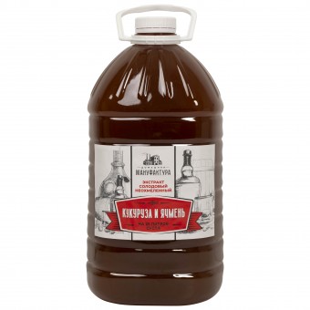 Жидкий неохмеленный солодовый экстракт "Кукуруза и ячмень" 4,1 кг. 