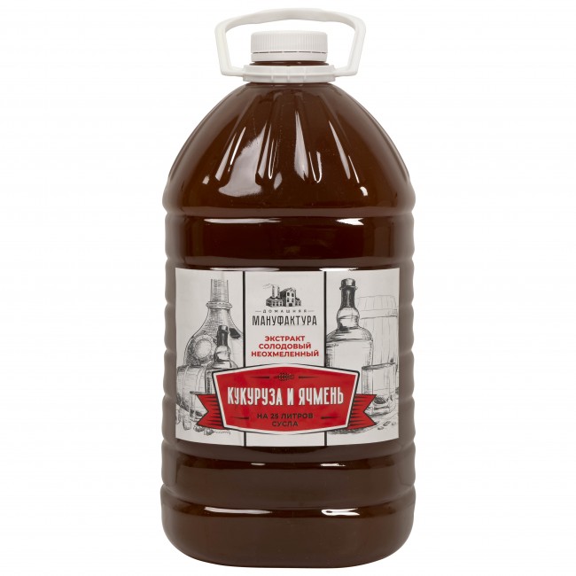Жидкий неохмеленный солодовый экстракт "Кукуруза и ячмень" 4,1 кг. 