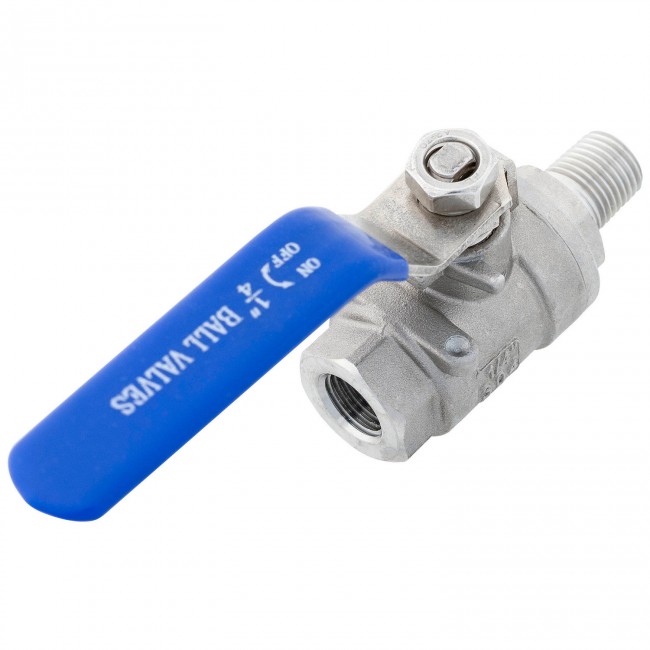 Кран шаровый ВР НР 1/4" AISI 