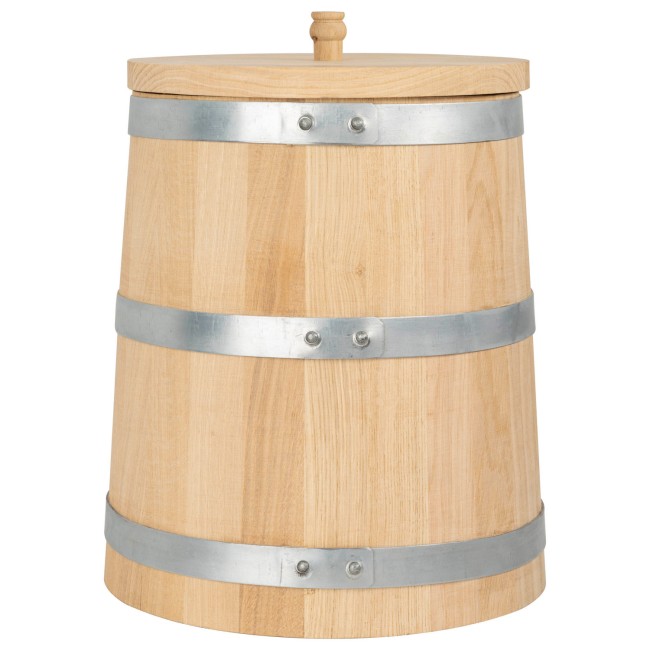 Дубовая кадка 5 л "Профи" с крышкой и гнетом