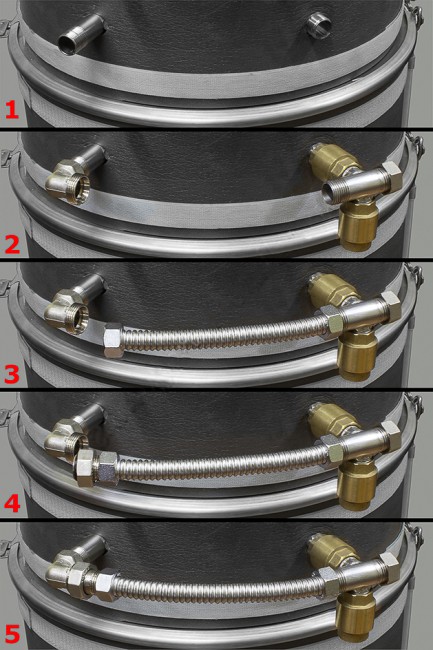 КИТ для встраивания барботера во вставку-вкладыш 25, 27, 35, 37 литров