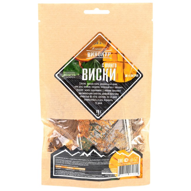 Набор для приготовления настойки "Виски с Манго"