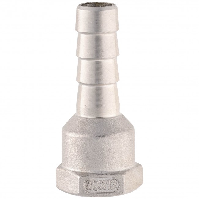 Штуцер ёлочка ВР 3/8" AISI 12 мм Штуцер ёлочка ВР 3/8" AISI 12 мм