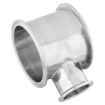 Тройник CLAMP 4,0" DN 102 боковой отвод 2,0" DN 51 AISI