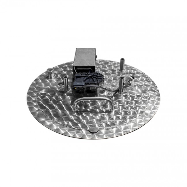 Крышка с узлом вращения для мешалки куб 50, 75 литров D400 М8