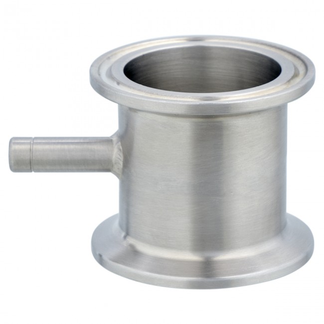 Переходник МЦ КЛАМП 1,5" (DN40) - КЛАМП 1,5" (DN40) с отводом под термометр