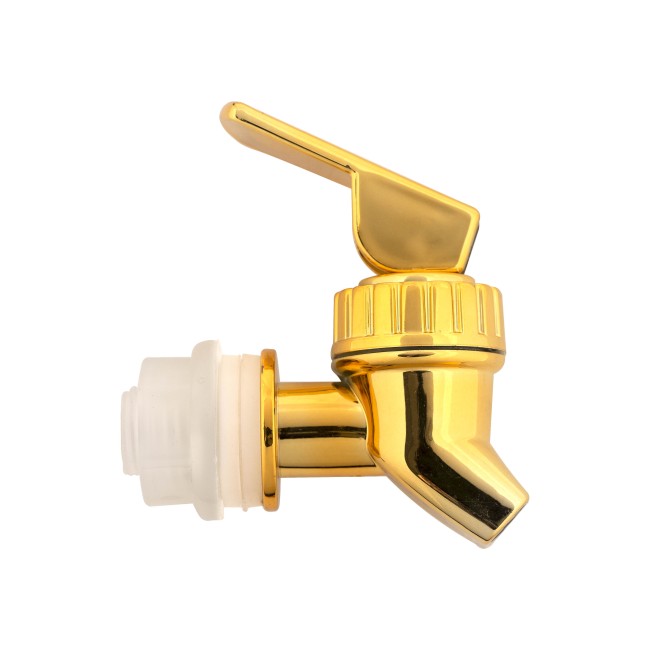 Кран пластиковый золото