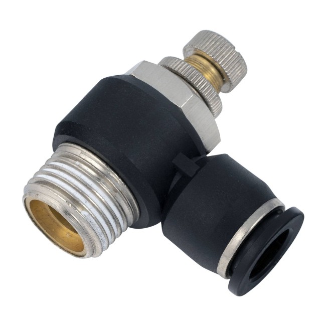 Кран игольчатый угловой НР 1/2 быстросъёмный 12 мм