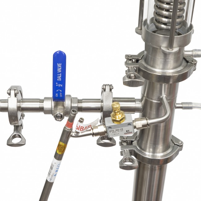 Дистиллятор прямоточный 2500 с отводом 90° CLAMP 1,5" Дистиллятор прямоточный 2500 с отводом 90° CLAMP 1,5"