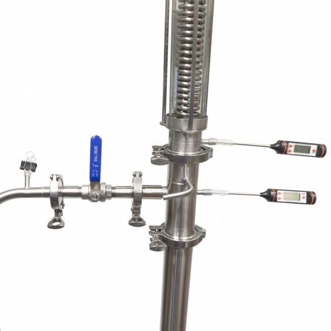 Дистиллятор прямоточный 2500 с отводом 90° CLAMP 1,5" Дистиллятор прямоточный 2500 с отводом 90° CLAMP 1,5"