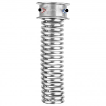 Холодильник Димрота проходной Clamp 3.0" трубка 8 мм.