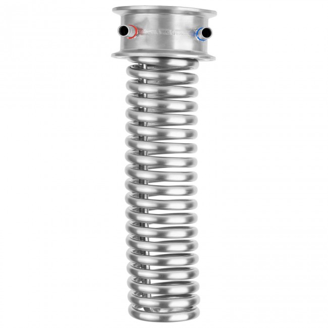 Холодильник Димрота проходной Clamp 3.0" трубка 8 мм. Холодильник Димрота проходной Clamp 3.0" трубка 8 мм.