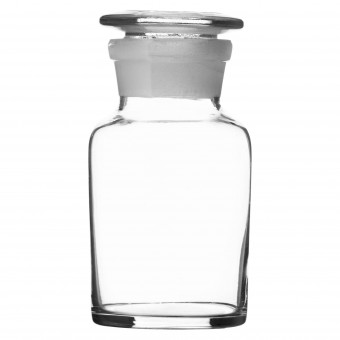 Бутыль 125 мл притертая пробка широкое горло