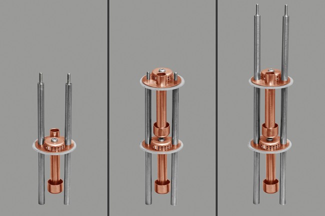 Медный уровень модульной вставки колонн серии ХД- 2"