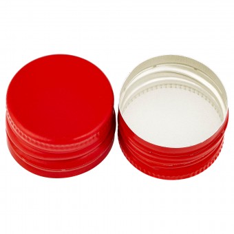 Колпачок алюминиевый с резьбой 28*18 красный Колпачок алюминиевый с резьбой 28*18 красный