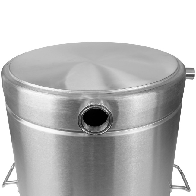 Куб 71 л с зиговкой, штуцер Clamp 3,0", тройное дно 45*45 с купол.крышкой