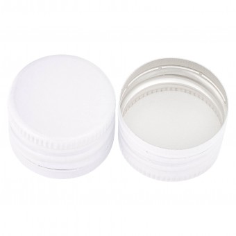 Колпачок алюминиевый с резьбой 28*18 белый Колпачок алюминиевый с резьбой 28*18 белый