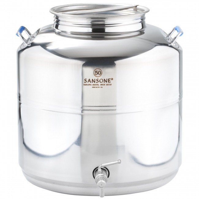 Бочка с краном Евро 50 л нерж. 