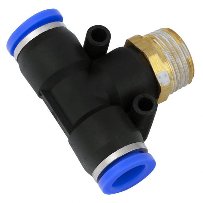 Тройник быстросъёмный PE-12 мм/НР 1/2"