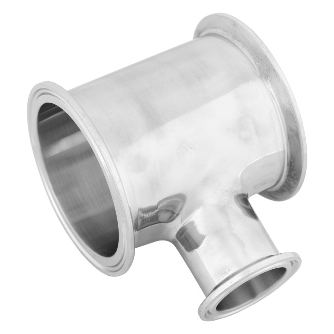 Тройник CLAMP 3,0" DN 76 боковой отвод 1,5" DN 38 AISI