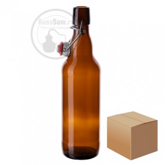 Бутылка "Бугельная" 0,5 л. с пробкой коробка