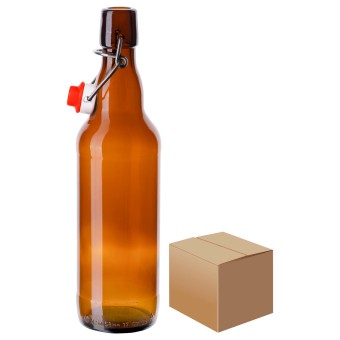 Бутылка "Бугельная" 0,5 л. с пробкой коробка