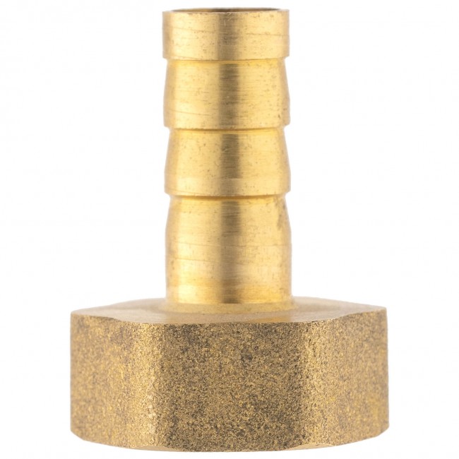 Штуцер ёлочка ВР 1/2" латунь 12 мм. 