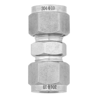Переходник прямой обжимной проходной под трубку 10 мм. нерж. Переходник прямой обжимной проходной под трубку 10 мм. нерж.