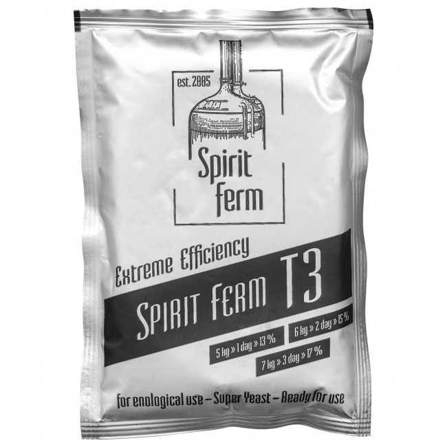 Дрожжи спиртовые "SPIRIT FERM Т3" 125 гр. Дрожжи спиртовые "SPIRIT FERM Т3" 125 гр.