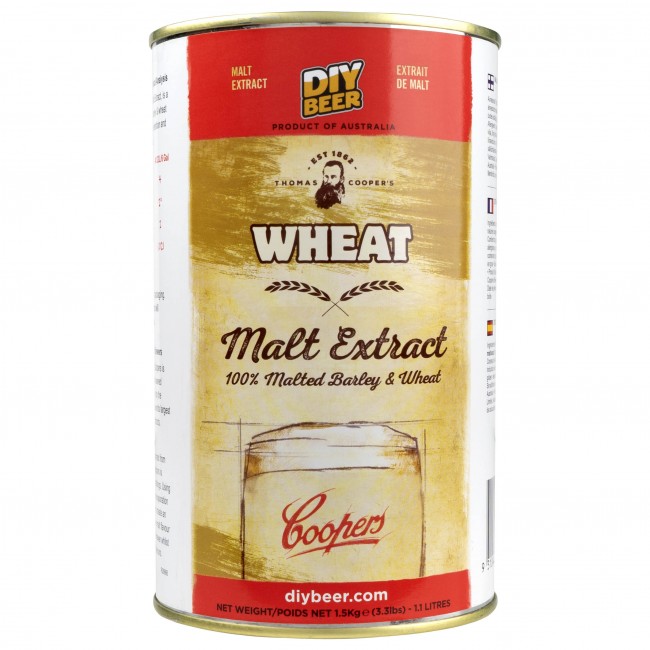Солодовый неохмеленный экстракт "Coopers" Wheat Malt (Пшеничный) 1,5кг.