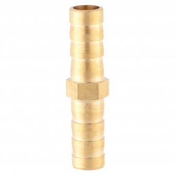 Соединение ёлочка для трубок 8 мм латунь  Соединение ёлочка для трубок 8 мм латунь