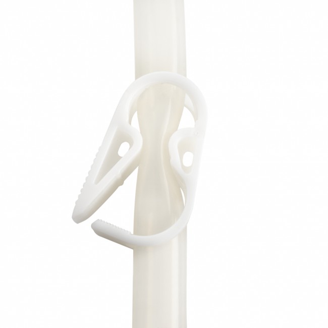 Зажим для трубки белый 18 мм