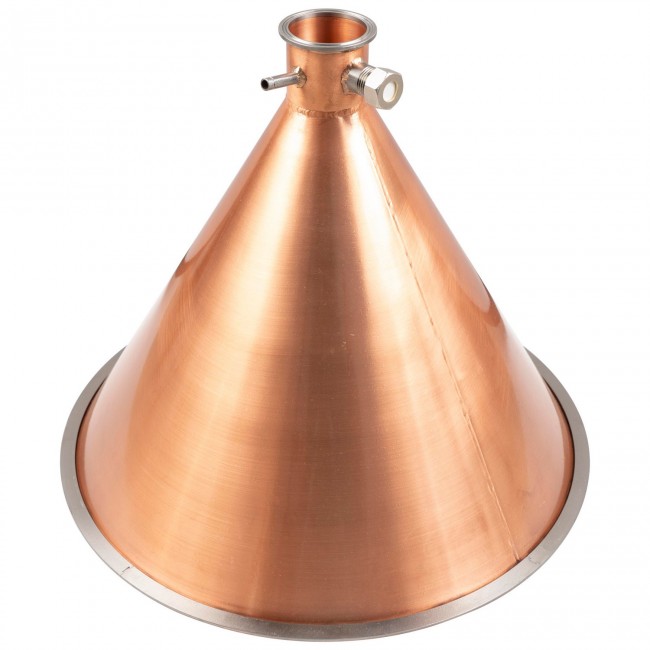 Медная конусная крышка "аламбик" D-300 CLAMP 1.5"