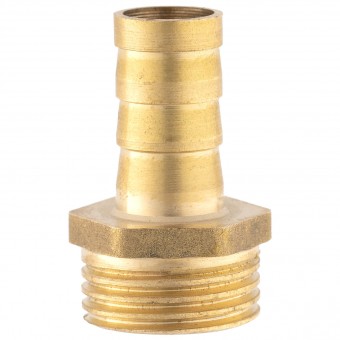 Штуцер ёлочка НР 1/2" латунь 12 мм.  Штуцер ёлочка НР 1/2" латунь 12 мм.