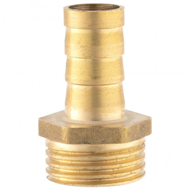 Штуцер ёлочка НР 1/2" латунь 12 мм. 