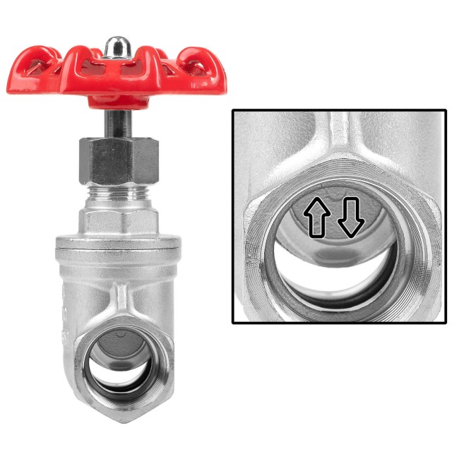 Задвижка клиновая муфтовая ВР ВР 1/2" AISI (CF8M)