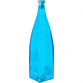 Бутылка декоративная с пробкой "Гармония" голубая 1 л 