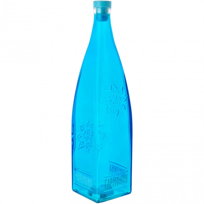 Бутылка декоративная с пробкой "Гармония" голубая 1 л 