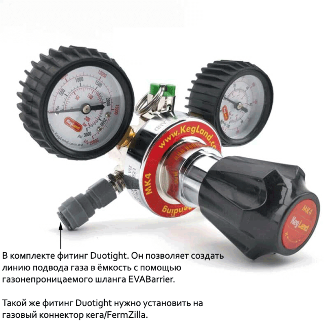 Редуктор углекислотный KegLand MK4