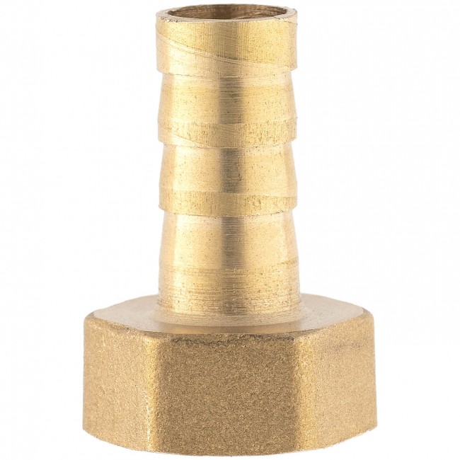 Штуцер ёлочка ВР 3/8" латунь 10 мм. 