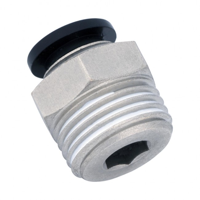 Штуцер НР 1/2" быстросъёмное соединение 10 мм