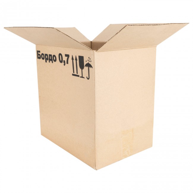 Гофро ящик с решеткой Бордо 12*0,75 л. Гофро ящик с решеткой Бордо 12*0,75 л.