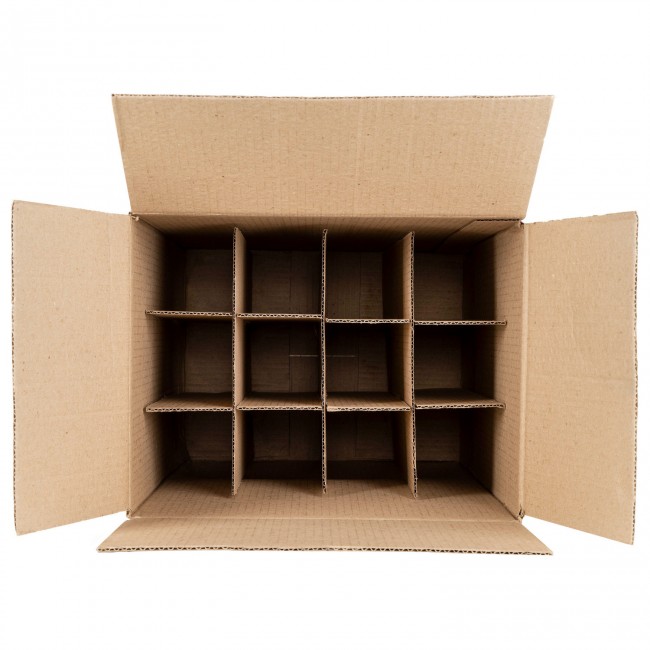 Гофро ящик с решеткой Бордо 12*0,75 л. Гофро ящик с решеткой Бордо 12*0,75 л.