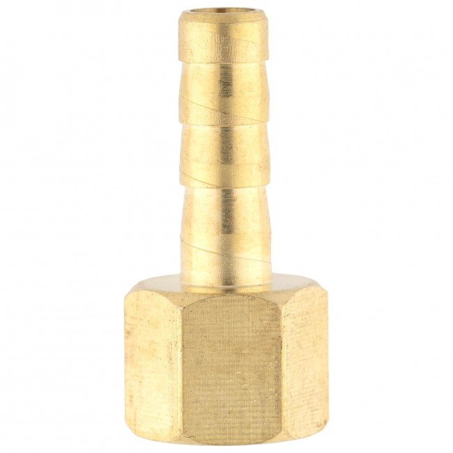 Штуцер ёлочка ВР 1/8" латунь 6 мм. 