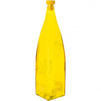 Бутылка декоративная с пробкой "Надежда" желтая 1 л  Бутылка декоративная с пробкой "Надежда" желтая 1 л