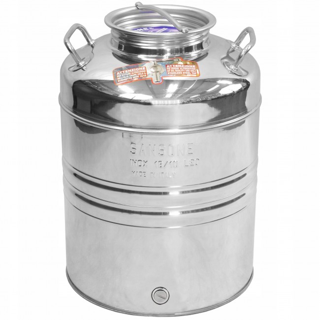 Традиционная бочка с краном 20 л нерж.  Традиционная бочка с краном 20 л нерж.