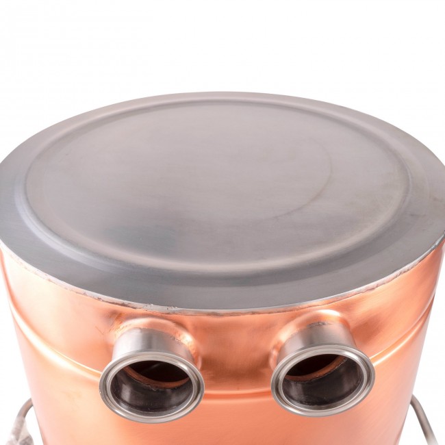 Куб ХД-50/ун maxima (D400) медный с индукционным дном 2 Clamp 2.0" под ТЭН без слива